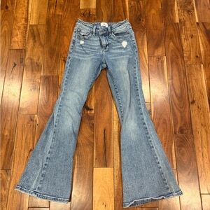 BKE girl Blue Flare Jeans size 14 Buckle
